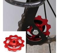 Ages 1 Ensemble 11t Vélo Ultraléger En Alliage D'aluminium Extérieur Roulement Roue Arrière Dérailleur Poulies Pièces De Vélo-Rouge