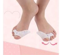 Ages 1 Paire 3 Trous Gel Orteil Séparateur Bunion Correcteur Avec Avant-Pied Coussinets Silicone Orteil Lisseur Hallux Valgus Correcteur Soin Des Pieds