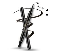 Ages 1 Pc Flambant Neuf Double Tête Liquide Eye Liner Noir Joint Stylo Timbre Eyeliner Crayon Étanche Durable Chat Yeux Maquillage Outil