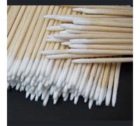 Ages 100/300 Pièces Bois Coton-Tige Cosmétiques Maquillage Permanent Santé Nouveau Oreille Bijoux Bâtons Propres Bourgeons Pointe Bois Coton Tête Écouvillon