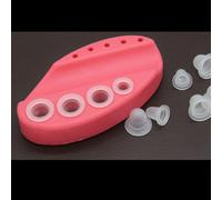 Ages 100 Pcs/Lot Doux Tatouage Encre Tasse Bouchon Pigment Silicone Support Conteneur L/S Pour Aiguille Tatouage Corps Art Tatouage Accessoire Approvisionnement