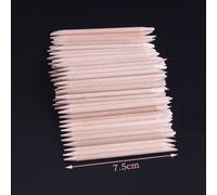 Ages 100 Pièces En Bois Cuticule Poussoir Nail Art Cuticule Dissolvant Orange Bois Bâtons Pour Cuticule Enlèvement Manucure Ensemble Nail Art Outils