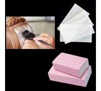 Ages 100 Pièces/Ensemble Salon Cheveux Colorant Papier Jetable Séparation Teinture Teinture Couleur Outil Point Culminant Tissu Cheveux Coloration Produits 11*7cm