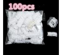 Ages 100 Pièces Jetables En Plastique Étanche Oreille Protecteur Couverture Casquettes Salon Coiffure Colorant Bouclier Protection Bonnet De Douche Outil