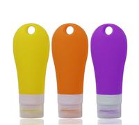 Ages 1pc 90ml Maquillage Bouteilles Rechargeables Portable Vide Silicone Voyage Emballage Presse Bouteille Pour Lotion Shampooing Bain Conteneur