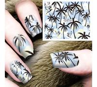 Ages 1pc Coloré 3d Nail Art Autocollants Curseurs Fleurs Feuille Dessin Animé Géométrie Adhésif Ongles Décalcomanies Feuille Design Manucure Beauté Décor