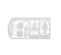 Ages 2 Pièces 22 En 1 Acier Inoxydable Hameçon Outil Carte Edc Accessoires De Pêche En Plein Air Camping Fournitures Survie Outil Carte Multi-Tool