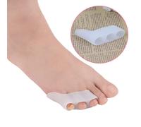 Ages 2 Pièces Trois Trous Petit Séparateur D'orteils Transparent Bunion Soulagement De La Douleur Orteil Lisseur Protecteur Outil De Soin Des Pieds