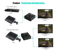 AGES 2 ports HDMI bidirectionnel commutateur manuel 2x1/1x2 commutateur diviseur prise en charge Ultra HD 4K 3D 1080P sous vente