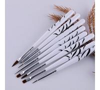 Ages 8 Pièces/Ensemble Nail Art Acrylique Liquide Poudre Français Rayures Lignes Liner Peinture Design Brosse Pointillé Cueillette Stylo Outil De Manucure