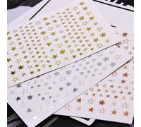 Ages Belles Étoiles Géométrie 3d Ongles Art Autocollant Or/Argent/Or Rose Ornements Auto-Adhésif Curseurs Manucure Accessoires Nouveau