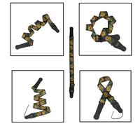 Ages Bracelet De Guitare Irin Ceinture En Polyester Réglable Extrémités En Cuir Pour Guitare Électrique Classique Folk Acoustique Avec Motif De Tournesol