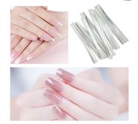 Ages Chaude 1m/1.5m/2m Nail Art Fiber De Verre Pour Uv Gel Bricolage Ongles Blanc Acrylique Ongles Extensions Conseils Avec Grattoir Ongles Spa Outil