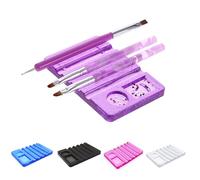 Ages Nouveau 1pc Acrylique Cristal 5 Couleurs Nail Art Porte-Brosse Présentoir Reste Outils Pour Uv Gel Brosse Stylo Manucure Outils Professionnel