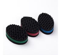Ages Nouveau Double Côtés Magique Torsion Brosse À Cheveux Éponge? Brosse Éponge Pour Naturel? Afro Bobine Vague Redoute Éponge Brosses Livraison Gratuite