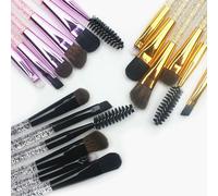 Ages Paillettes 6 Pièces Belle Rose Licorne Yeux Pinceaux Ensemble Eyeliner Sourcil Fard À Paupières Maquillage Pinceaux Ensemble Cosmétique Beauté Outils