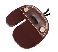 Ages Patte De Doigt De Tir À L'arc En Peau De Vache Pour Protège-Doigts De Chasse Arc Classique Marron