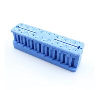 Ages Plastique Dentiste Instrument Règle Dentaire Mini Endo Mesure Autoclavable Bloc Endodontique Fichiers Bleu 9x2.7x3.3cm Outils Oraux