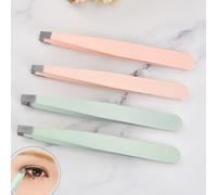 Ages Trousse À Outils De Maquillage Brainbow Pointe Plate Inclinée Pince À Sourcils Épilation Des Yeux Ciseaux De Maquillage Incurvés Pointus Épilateur De Nez