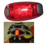 Ages Vélo Cyclisme Lumières Super Lumineux 3 Led Vélo Lumière Feu Arrière Lampe Sûre Avertissement Alpinisme Sac À Dos Casque Course