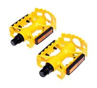 Ages Vtt Bmx Cyclisme Route Vtt Vélo Aluminium Plat Cage Plate Plate Plate-Forme Pédales Couleur: Jaune