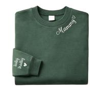 AGEUIRPOD Pull Maman Personnalisé, Sweat Personnalisable pour Maman avec Nom et Amour, Cadeau Fête des Mères Personnalisé, Idee Cadeaux Fête des Mères, Cadeau Maman Mamie Anniversaire
