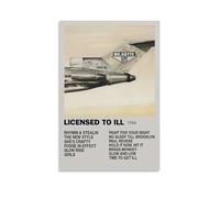 AGEUWRRGGH Impression sur toile Beastie Boys Licensed To Ill 1986 - Art mural esthétique - Peinture moderne pour chambres - 50 x 75 cm - Style sans cadre
