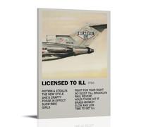 AGEUWRRGGH Impression sur toile « Beastie Boys Licensed To Ill 1986 » - Art mural esthétique - Peinture moderne pour chambres - 50 x 75 cm - Style cadre