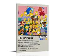 AGEUWRRGGH Impression sur toile Les Simpsons - Décoration murale esthétique - Art moderne - Peinture pour chambres - 40 x 60 cm - Style cadre