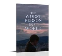 AGEUWRRGGH Impression sur toile « The Worst Person In The World » - Art mural esthétique - Peinture moderne pour chambres - 30 x 45 cm - Style cadre
