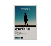 AGEUWRRGGH The Chain Gang of 1974 Couverture sur toile de l'album Wayward Fire - Art mural esthétique - Peinture d'art moderne pour chambres - 40 x 60 cm - Style sans cadre