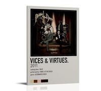 AGEUWRRGGH Vices & Virtues - Panic! At The Disco Poster sur toile - Art mural esthétique - Peinture moderne pour chambres - 50 x 75 cm - Style cadre