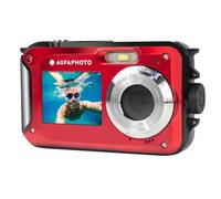 AGFA PHOTO Realishot WP8000 - Appareil Photo Numérique Étanche (24 MP, Vidéo Full HD, Double écran LCD, Zoom Digital 16x, Stabilisateur Numérique, Batterie Lithium) Rouge-Rouge-