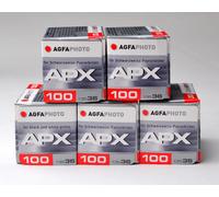 AGFA Lot de 5 films APX 100 ISO 36 poses péremption 10/2028