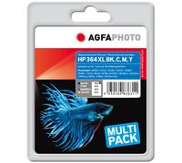 Agfa Photo 364XLBK,C,M,Y Multipack Noir(e) / Cyan / Magenta / Jaune Original APHP364SETXLDC