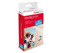 AGFA PHOTO AMC20 - Cartouche et papiers 20 photos 5,3 x 8,6 cm - Compatible avec AGFA PHOTO Realipix Mini et Kodak Mini