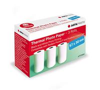 AGFA PHOTO ATP3WH - Pack 3 Rouleaux de Papier Thermique Blanc 57x30 mm pour impression (Compatible Realipix Pocket P et Realikids Instant Cam)