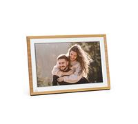 AGFA PHOTO Cadre Photo Connecté Realiview APF1000 Wi-Fi 10 LCD - Affichage Photos/Vidéos, Horloge, Météo, Rotation Auto, Mémoire 32Go, Appli FRAMEO iOS/Android Incluse - Bois