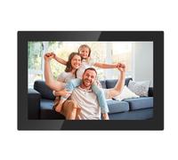 AGFA PHOTO Cadre Photo Connecté Realiview APF1000 Wi-Fi 10" LCD Ecran en Verre - Affichage Photos/Vidéos, Horloge, Météo, Rotation Auto, Mémoire 32Go, Appli FRAMEO iOS/Android Incluse - Noir
