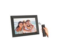 AgfaPhoto Cadre Photo Numérique Realiview APF1000 - Écran LED 10" 1024x600, Affichage Photos, Horloge, Calendrier Programmable - Noir
