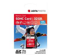 AgfaPhoto Carte mémoire SDHC 32 Go Classe 10 UHS-I U1 V10 Haute performance Compatibilité garantie