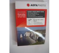 Agfa Photo Jet D'Encre Papier 10x15 CM A6/100 Feuille 180g Brillant Papier