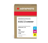 Multi pack - Pack de 3 - jaune, cyan, magenta - compatible - blister - remanufacturé - cartouche d'encre (alternative pour : Brother LC123RBWBPDR) -