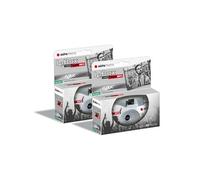 AGFA PHOTO PACK 2 x 601026 - Appareil Photo Jetable LeBox Black&White, 27 Photos, Objectif Optique 31 mm - Gris