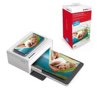 AGFA PHOTO Pack Imprimante Realipix Moments + Cartouches 120 photos - Impression Bluetooth Photo 10x15 cm Smartphone - Blanc
