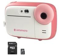 AGFA PHOTO Pack Realikids Instant Cam + 1 carte Micro SD 32GB - Appareil Photo Instantane Enfant, Ecran LCD 2,4', Batterie Lithium, Miroir Selfie et filtre photo - Rose Rose G