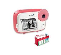 AGFA PHOTO Pack Realikids Instant Cam + 3 rouleaux Papier Thermique ATP3WH supplementaires - Appareil Photo Instantane Enfant, Ecran LCD 2,4',