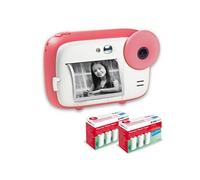 AGFA PHOTO Pack Realikids Instant Cam + 6 rouleaux Papier Thermique ATP3WH supplementaires - Appareil Photo Instantane Enfant, Ecran LCD 2,4',