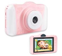 AGFA PHOTO Realikids Cam 2 - Appareil Photo Enfant, Photo, Vidéo, Selfie, Ecran LCD 3.5'', Filtres Photo, Batterie Lithium - Rose