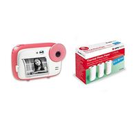 AGFA Photo Realikids Instant Cam - Appareil Photo pour Enfant, Photo/Video, Ecran LCD 2,4', Port Micro SD & AGFA Photo ATP3WH - Pack 3 Rouleaux de Papier Thermique Blanc 57x30 mm